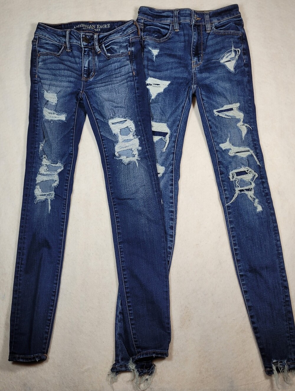 2 x American Eagle Jeggings Next Level Stretch & Super Stretch X Size 00 Regular